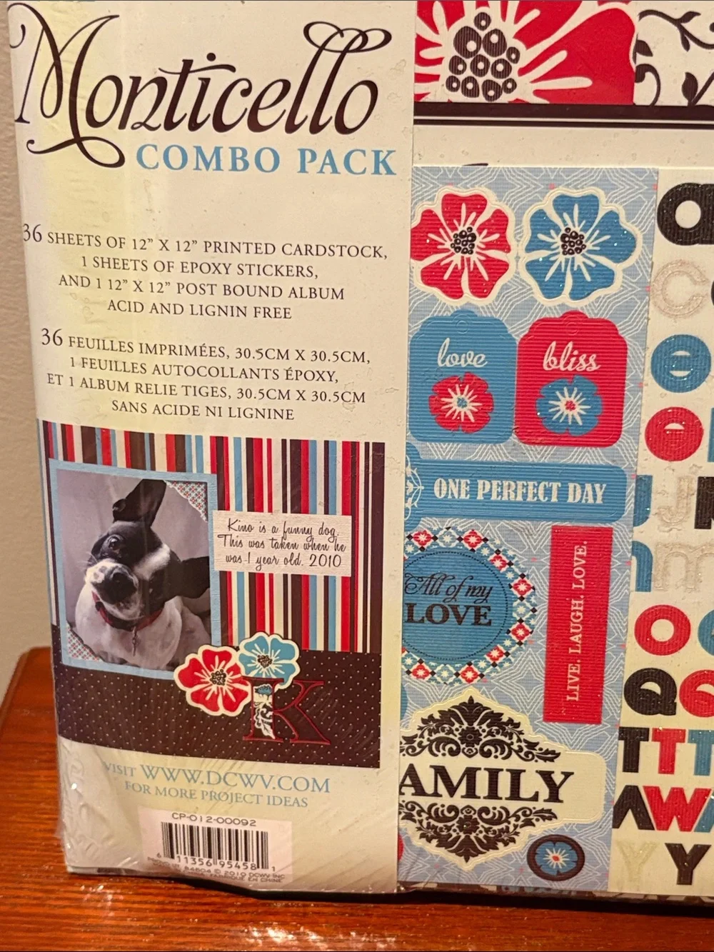 DCWV Monticello 12x12 Scrapbook Combo Pack